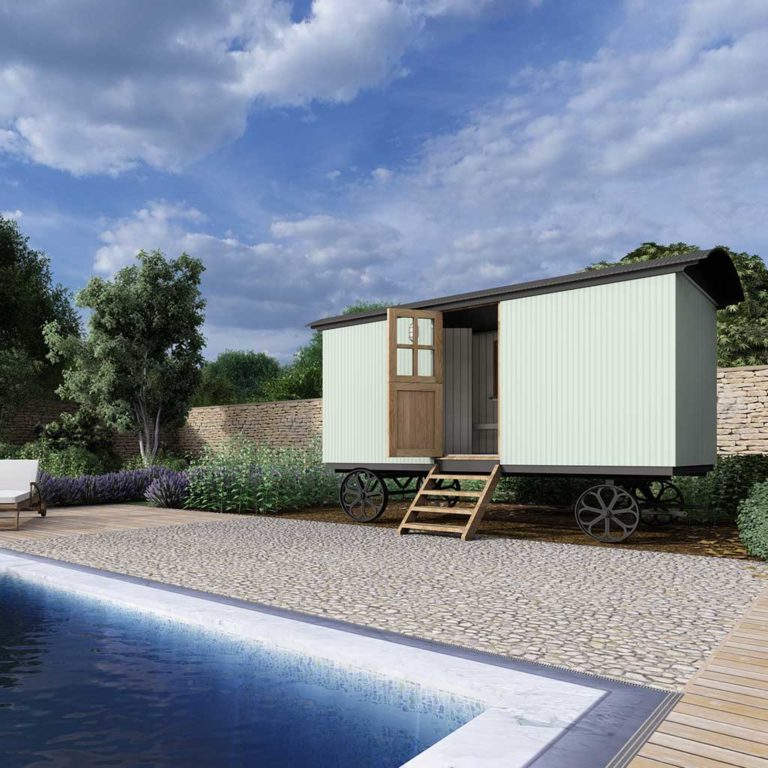 Plankbridge Pool House Shepherd's Hut